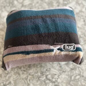 NWOT Lug Nap Sac Blanket & Pillow Travel Set in Painted Blue